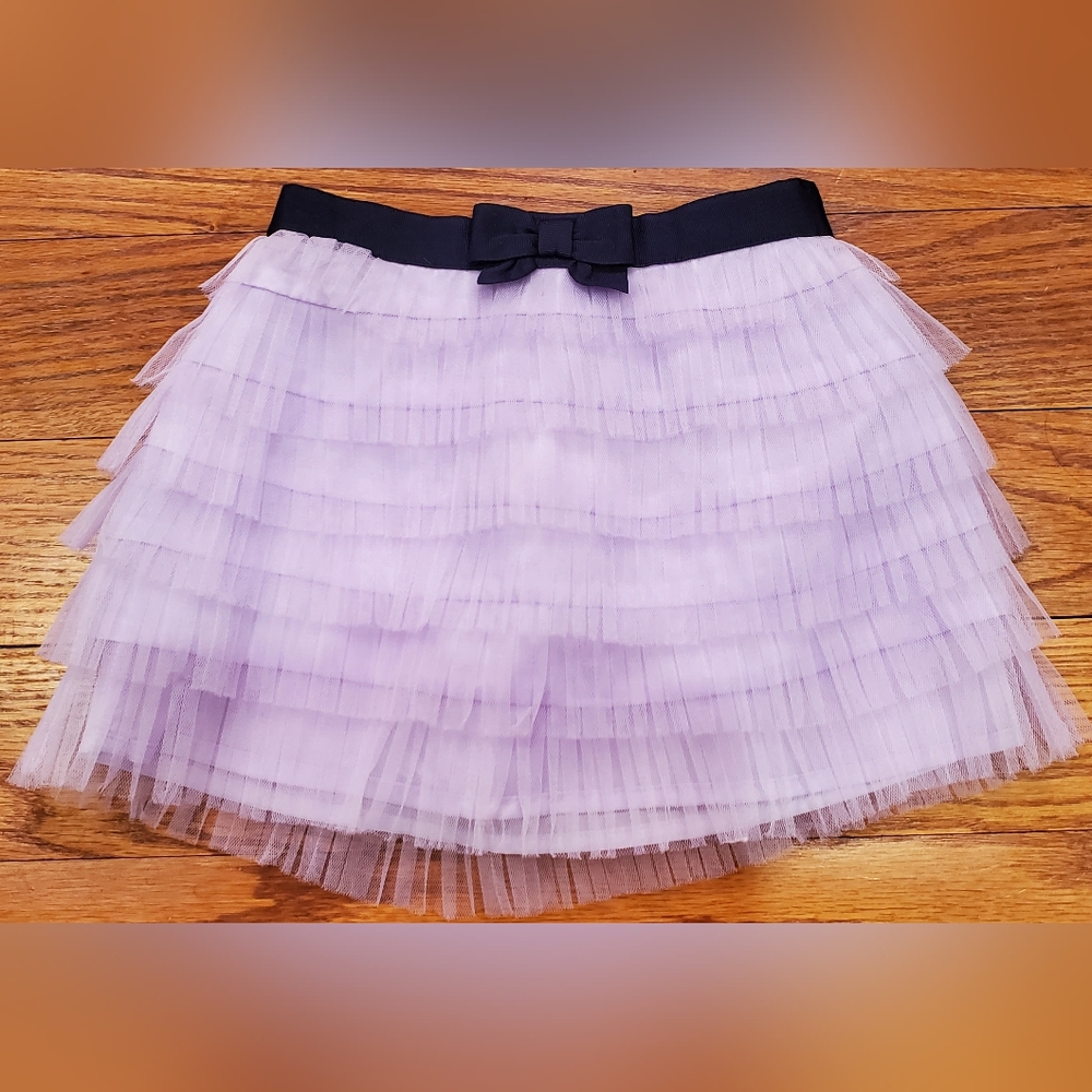 Janie & Jack Lavender Land Pleated Tulle Skirt  Girls 12-18 Months